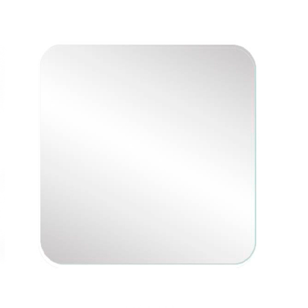 Espelho Multiuso Lapidado Pendurador Led Amarelo 50x50cm Quad