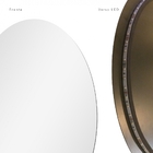 Espelho Multiuso Lapidado Pendurador Led Branco 60x40cm Oval