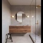 Espelho Multiuso Lapidado Redondo 60cm Com Pendurador