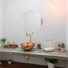 Espelho Multiuso Lapidado Redondo 60cm Com Pendurador