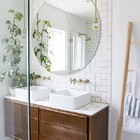 Espelho Multiuso Lapidado Redondo 60cm Com Pendurador