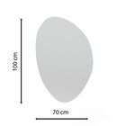 Espelho Multiuso Orgânico Gg Lapidado Pendurador Led In House