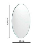 Espelho Multiuso Oval Lapidado Pendurador Led In House Decor