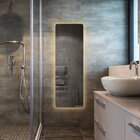 Espelho Multiuso Retangular Lapidado Pendurador Led In House