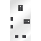 Espelho Orgânico 115cm X 60cm E05 Moldura Couro Caramelo