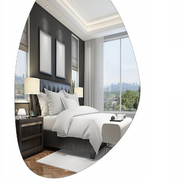 Espelho Orgânico 115cm X 70cm E02 Lançamento Promoção Luxo Qu