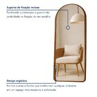 Espelho Orgânico 171x74cm Moldura Mdf Fiore Castanho