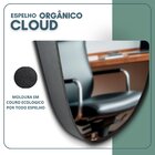 Espelho Orgânico 60cm X 40cm Moldura Em Couro Ecológico Cloud