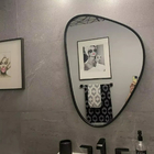 Espelho Orgânico 60x40cm Moldura Abs Preto