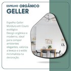 Espelho Orgânico 60x40cm Moldura Em Couro Ecológico Geller Pr