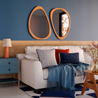 Espelho Orgânico 64x84cm Freijó Com Moldura Gringa E2G Design