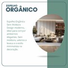 Espelho Orgânico 70cm X 58cm Com Fita Dupla Face Fácil Aplica