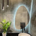 Espelho Orgânico Com Led À Pilha Ou Fonte Decorativo - Quente