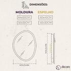 Espelho Orgânico De Parede Decorativo 35x50cm - Preto