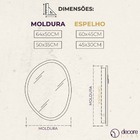 Espelho Orgânico De Parede Decorativo Para Quarto 50x64cm - M