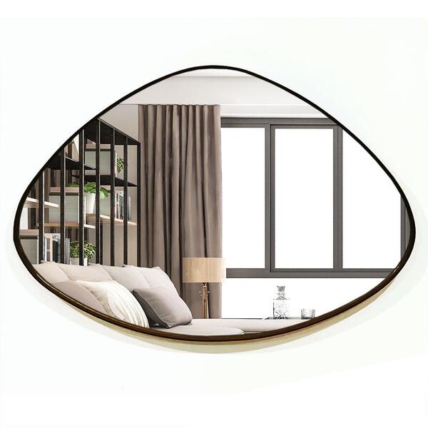 Espelho Orgânico Decorativo 44x64cm Com Moldura