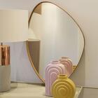 Espelho Orgânico Decorativo 44x64cm Com Moldura