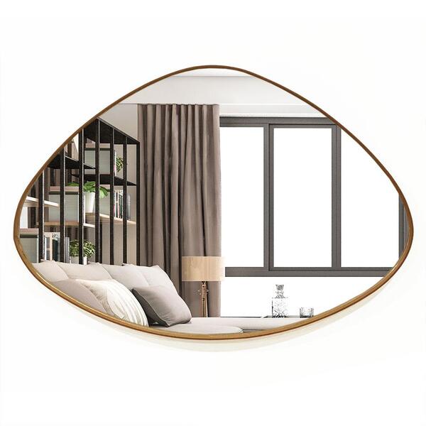 Espelho Orgânico Decorativo 44x64cm Com Moldura