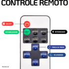 Espelho Orgânico Decorativo 80x60cm Led Controle Fonte Slim B