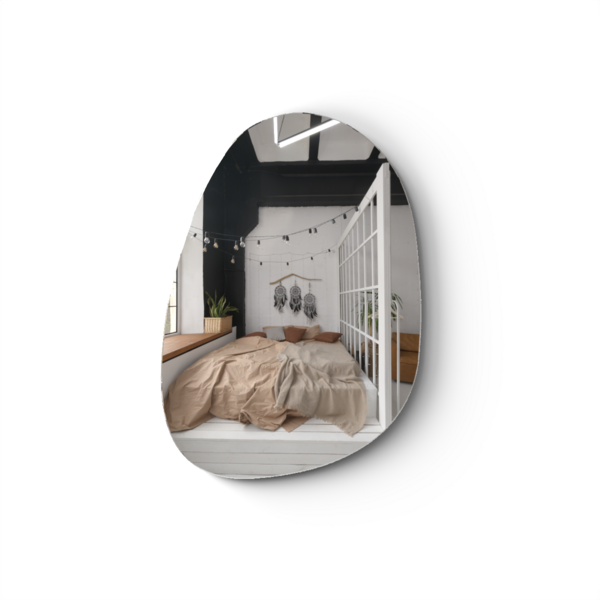 Espelho Orgânico Decorativo 98x64cm Grande