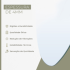 Espelho Orgânico Decorativo Com Led 80x60cm Com Controle Bran