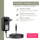 Espelho Orgânico Decorativo Com Led 80x60cm Com Controle Bran