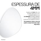 Espelho Orgânico Decorativo Grande Com Led 95x67cm Lapidado C
