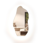 Espelho Orgânico Decorativo Grande Corpo Todo 115x60cm