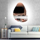 Espelho Orgânico Decorativo Iluminado Com Led Frio 55x77cm