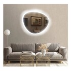 Espelho Orgânico Decorativo Iluminado Com Led Frio 64x54cm