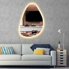 Espelho Orgânico Decorativo Iluminado Com Led Quente 45x80cm