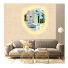 Espelho Orgânico Decorativo Iluminado Com Led Quente 60x50cm