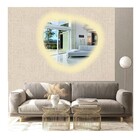 Espelho Orgânico Decorativo Iluminado Com Led Quente 64x54cm