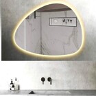 Espelho Orgânico Decorativo Iluminado Com Led Quente 80x90cm