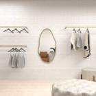 Espelho Orgânico Grande Com Moldura Metal Decorativo 115x60cm