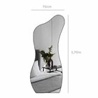 Espelho Orgânico Grande Corpo Inteiro 170x70 Couro Moderno Re