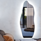 Espelho Orgânico Grande Corpo Inteiro Com Led 150x60cm Branco