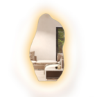 Espelho Orgânico Grande Corpo Todo Inteiro Com Led 115x60cm B