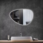 Espelho Orgânico Iluminado Com Led Frio 55x77cm Touch