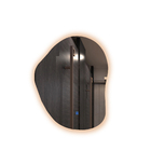 Espelho Orgânico Jateado Led 95cm Luxo Tecla Touch