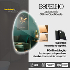 Espelho Organico Modelado 60x70 Cm Lapidado Decoração Frio