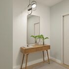 Espelho Orgânico Moldura Couro 110x50cm 150x60cm 170x70cm Cor