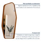 Espelho Orgânico Moldura Mdf 182x74,6 Harmonia Castanho/espel