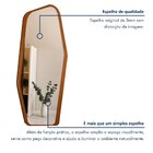Espelho Orgânico Moldura Mdf 182x74,6 Harmonia Castanho/espel