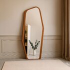 Espelho Orgânico Moldura Mdf 182x74,6 Harmonia Castanho/espel