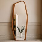 Espelho Orgânico Moldura Mdf 182x74,6 Harmonia Castanho/espel