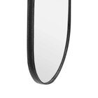 Espelho Oval 150x50cm Moldura Em Couro Yescasa