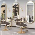 Espelho Oval 170x70 Com Led Jateado - Dourado