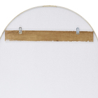 Espelho para Banheiro Oval Moldura Dourado Fosco 58x90cm Borda Fina Darabas Agardi