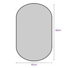 Espelho Oval 60x40cm Com Moldura Caramelo